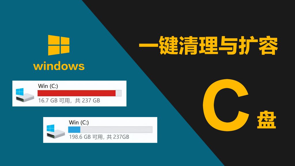 C盘一键清理与扩容-空间释放终极指南